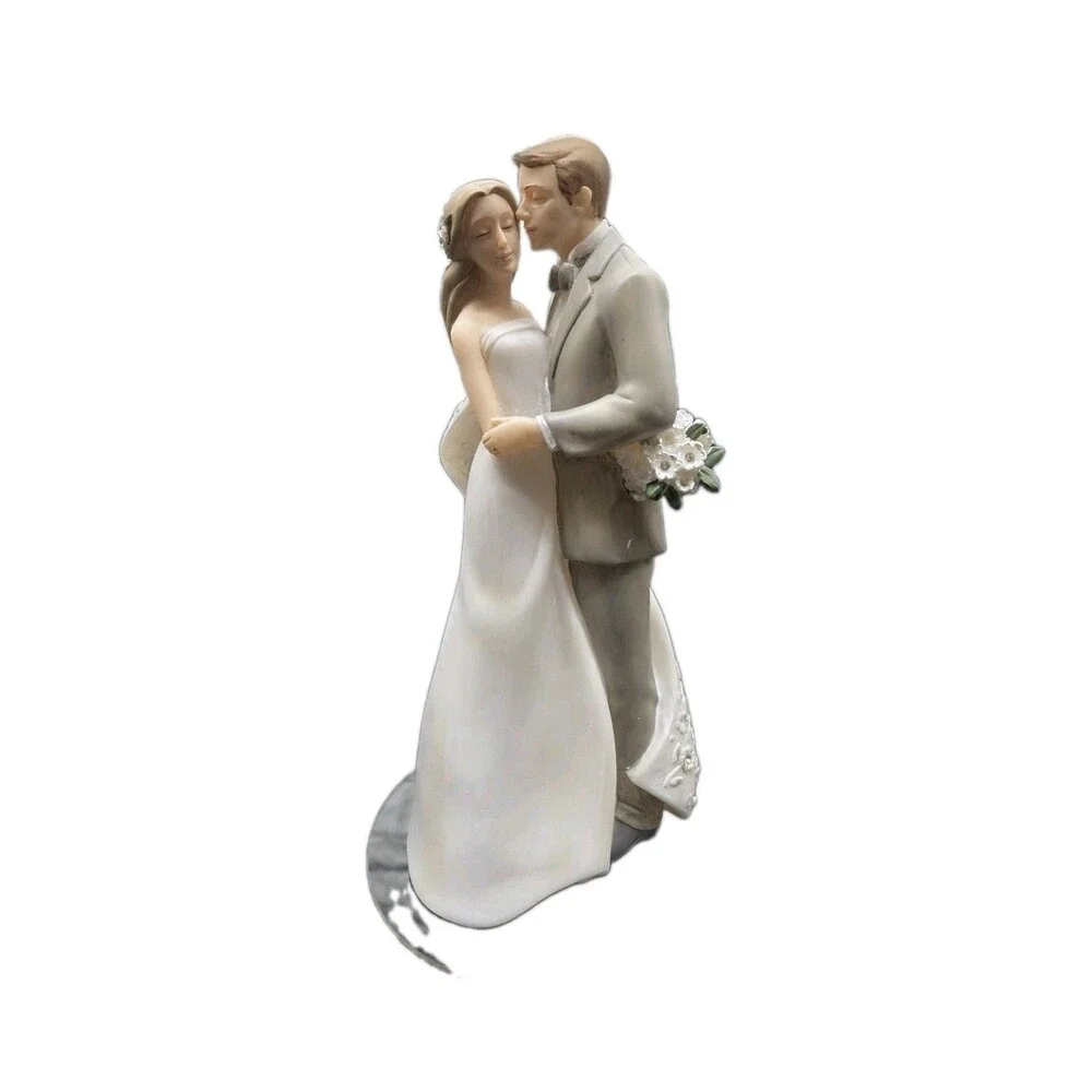 Roman Wedding Cake Topper - Blessings Of Love By Karen Hahn Caucasian Couple